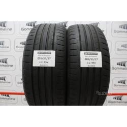 2 pneumatici dunlop blu sport 205 55 17